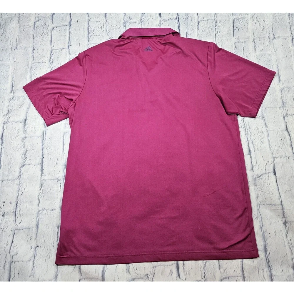 Adidas MENS SIZE XL Golf Polo Shirt Pure Motion Purple Casual FOREST LAKE